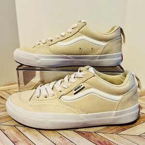 VANS Lizzie Armanto Low Turtledove Skate Ivory Suede Low Top Sneakers M 4 W 5.5
